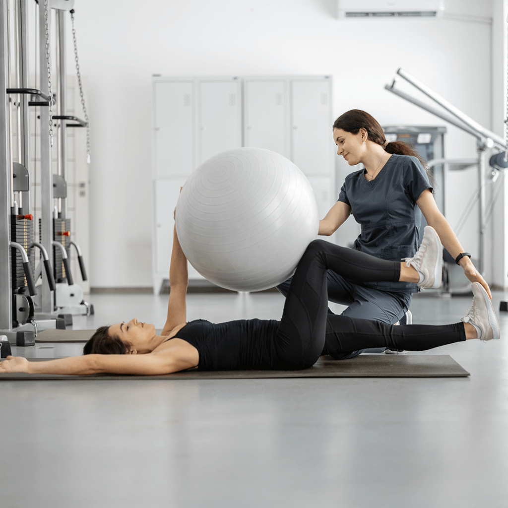 Two Females During A Physio Treatment