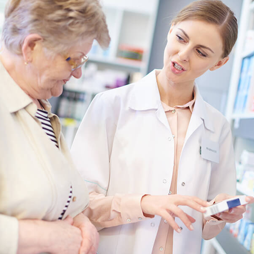 Pharmacist with customer 11.40.10 am