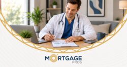 How do surgeons combine hospital and private income for a home loan?